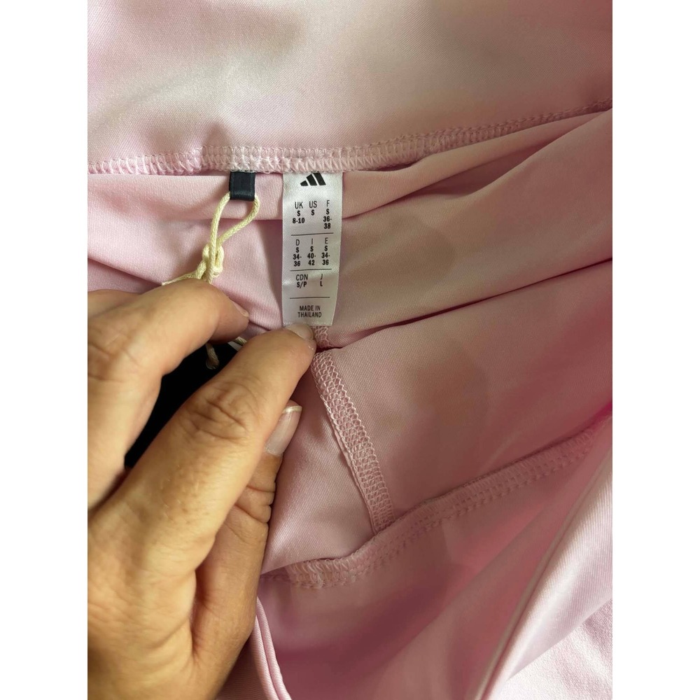 Adidas Women Ultimate Frill Golf Skirt Skort Clear Pink JX9159 Small NWT - Picture 2 of 9